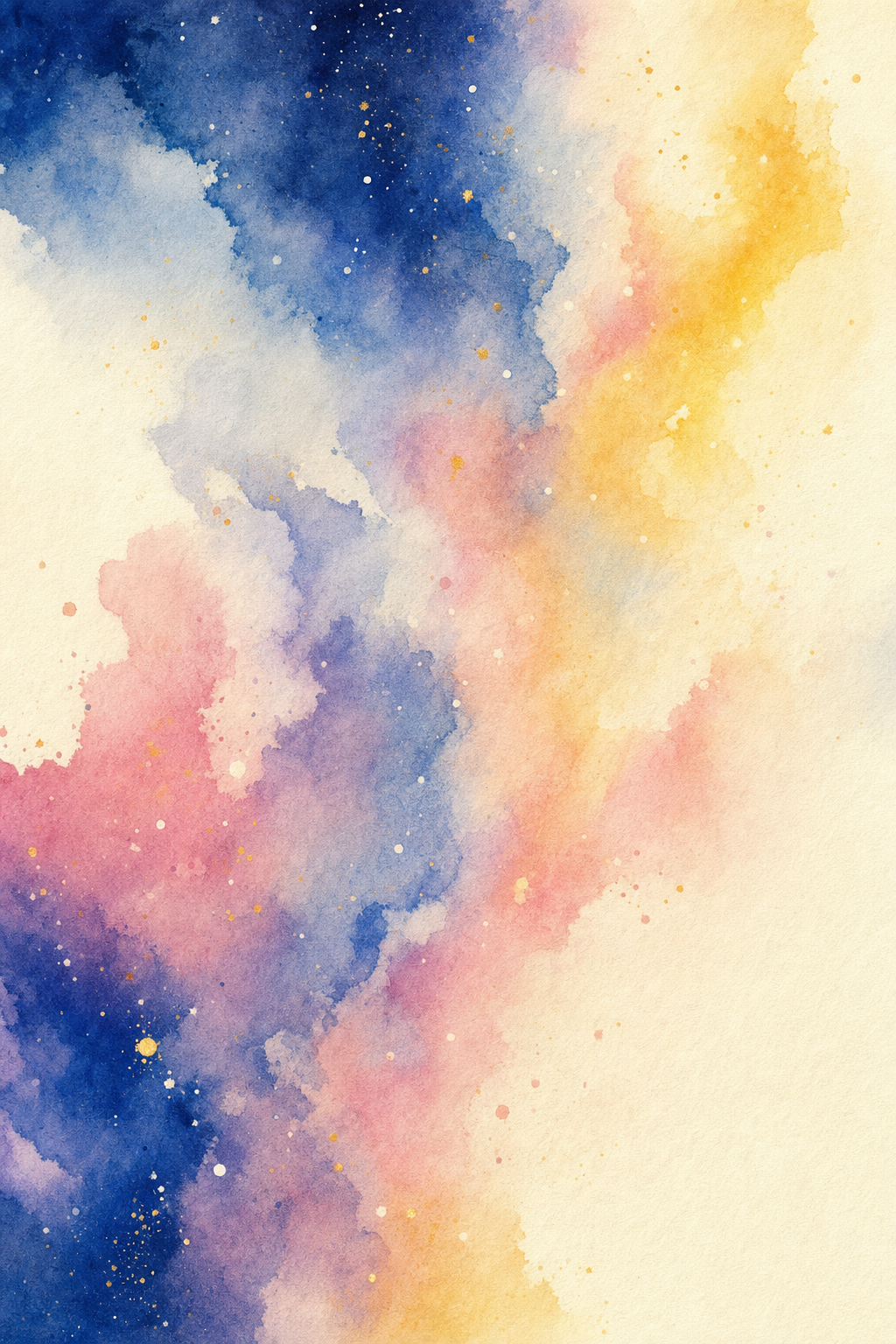 Celestial Tapestry — reverse coloring page watercolor background