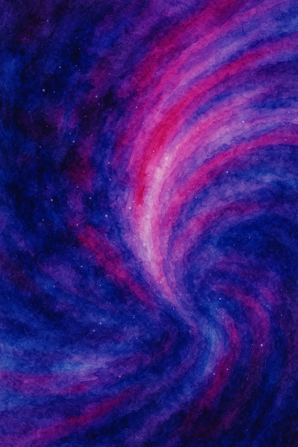 Galactic Rhythms — reverse coloring page watercolor background