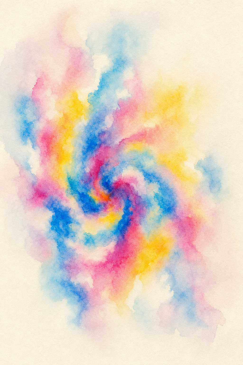 Mystical Prism — reverse coloring page watercolor background