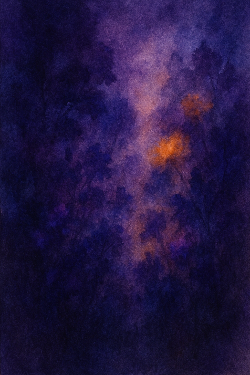 Twilight Garden Whimsy watercolor background preview