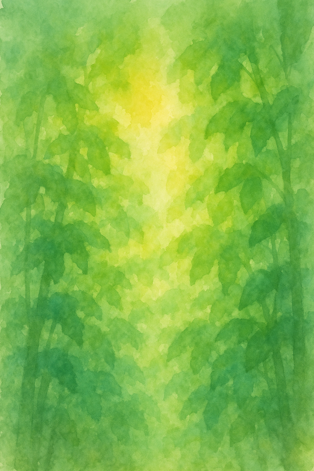 Verdant Canopy Dreams watercolor background preview